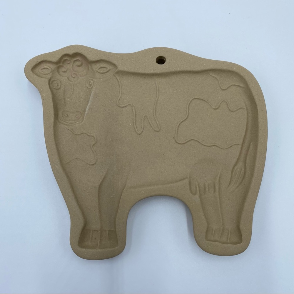 Vintage 1986 Brown Bag Cookie Art Cow Mold Press Hill Design Inc.